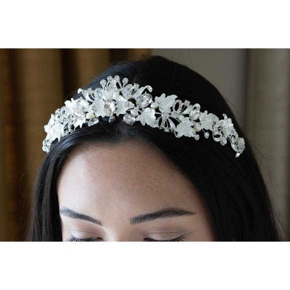 Bridal Headband Crystal, Wedding Headband, Wedding Tiara, Wedding Headpiece - Picture 4 of 10